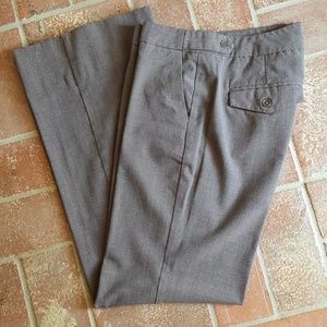 Plaid wide leg, low waist, stretch slacks